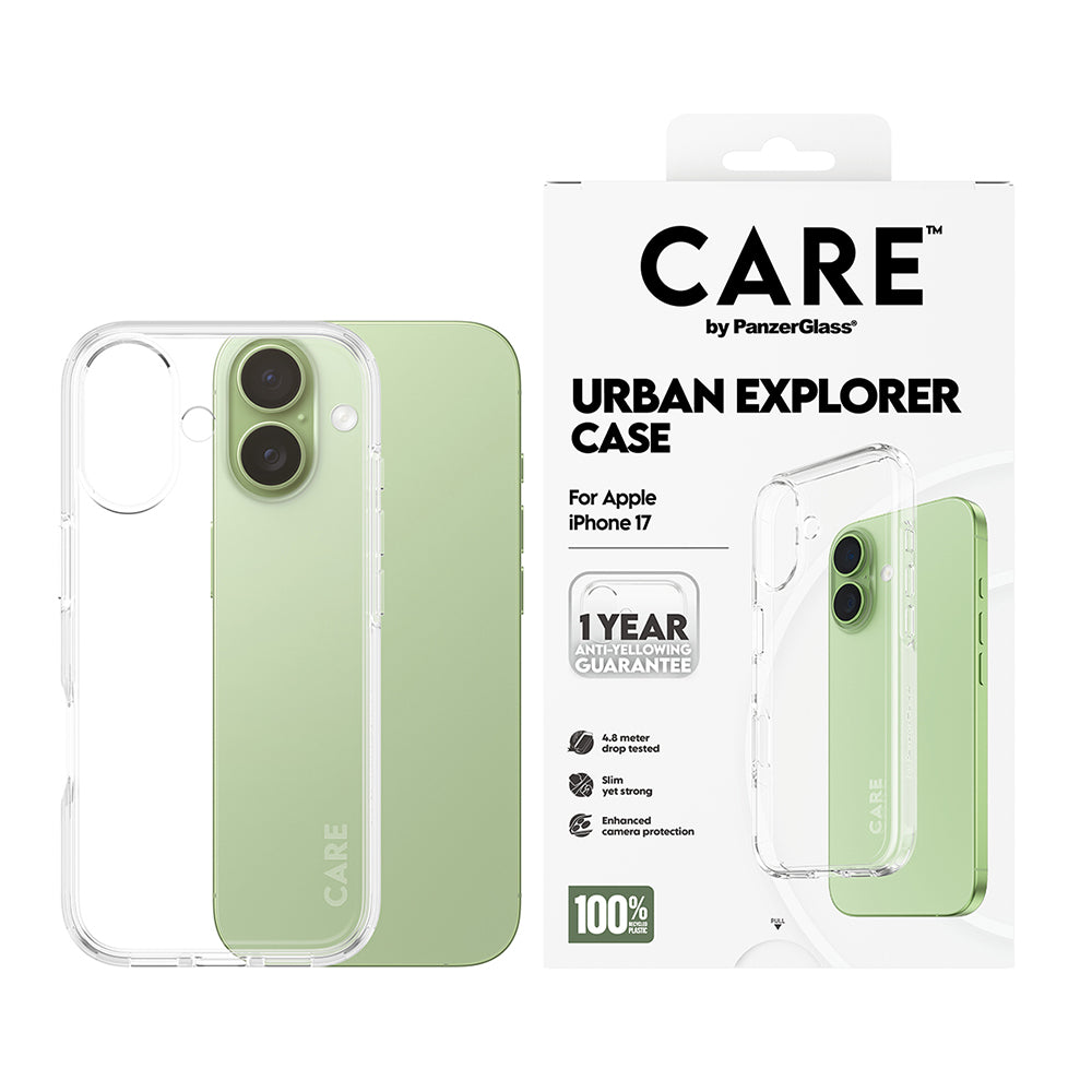Puzdro pre Apple iPhone 17, PanzerGlass, Care Urban Explorer, Priehľadné