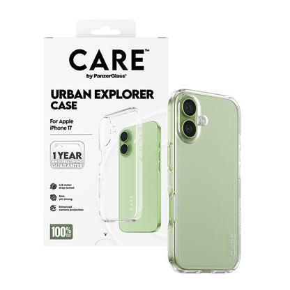 Puzdro pre Apple iPhone 17, PanzerGlass, Care Urban Explorer, Priehľadné