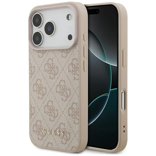 Puzdro pre Apple iPhone 17 Pro, Guess, 4G Classic, Ružové