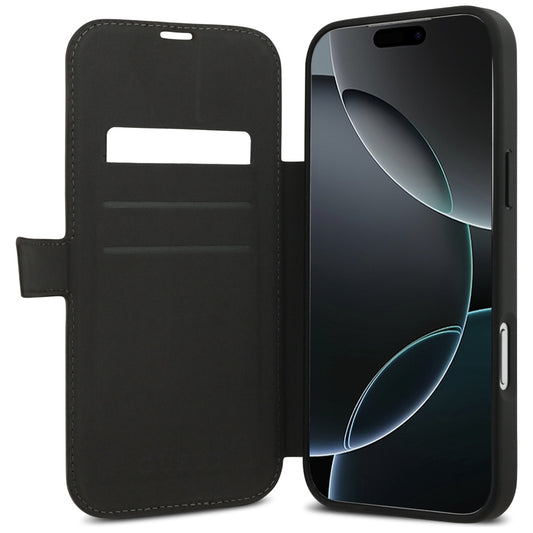 Puzdro pre Apple iPhone 17 Pro, Guess, 4G Metal Logo, Hnedé