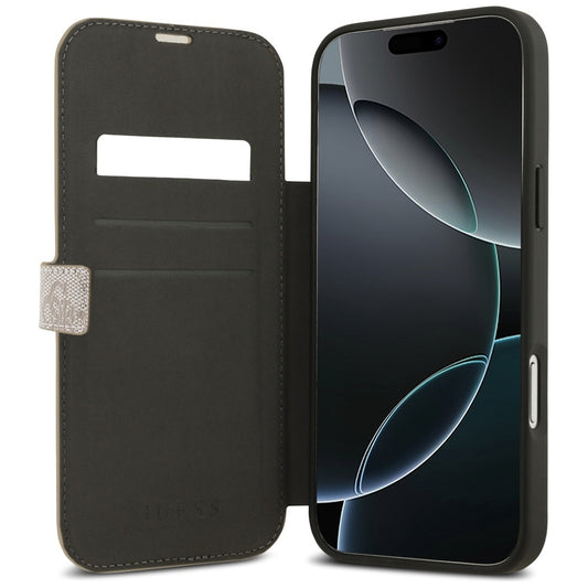 Puzdro pre Apple iPhone 17 Pro, Guess, 4G Metal Logo, Ružové