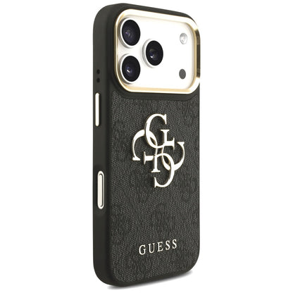 Puzdro pre Apple iPhone 17 Pro, Guess, Big 4G Classic Logo with Big Strap, Čierne