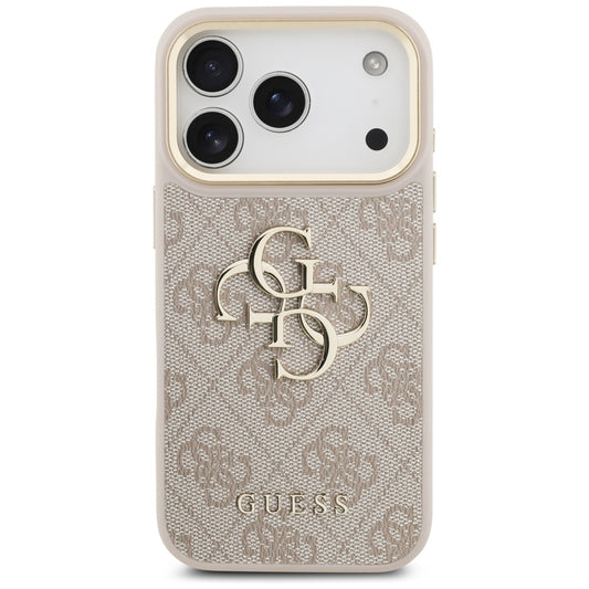 Puzdro pre Apple iPhone 17 Pro, Guess, Big 4G Classic Logo with Big Strap, Ružové