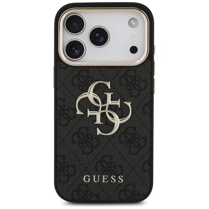Puzdro pre Apple iPhone 17 Pro, Guess, Big 4G Logo Classic, Čierno Zlaté