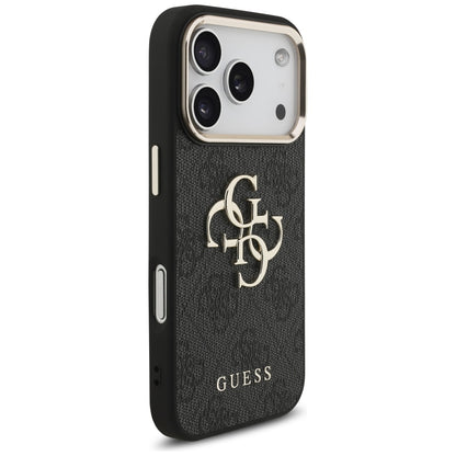 Puzdro pre Apple iPhone 17 Pro, Guess, Big 4G Logo Classic, Čierno Zlaté