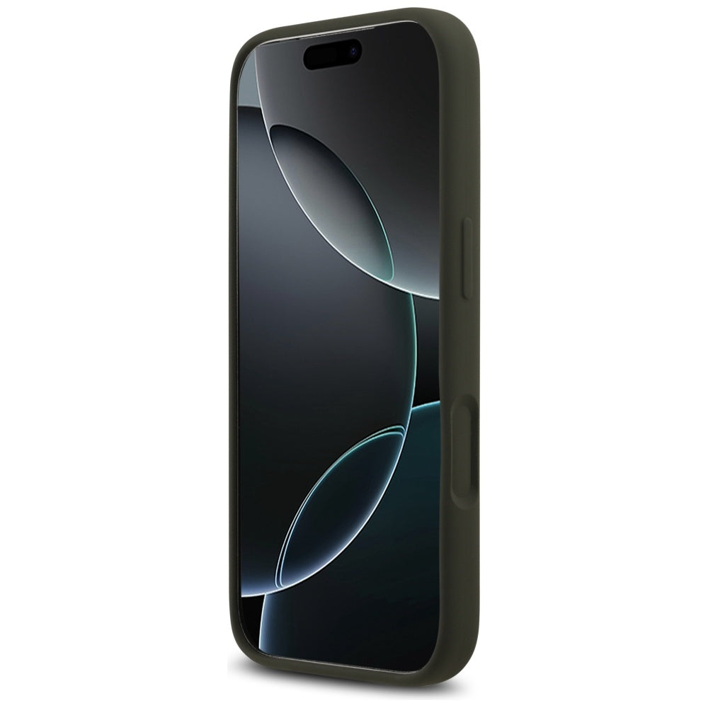 Puzdro pre Apple iPhone 17 Pro, Guess, Big 4G Script, Kaki