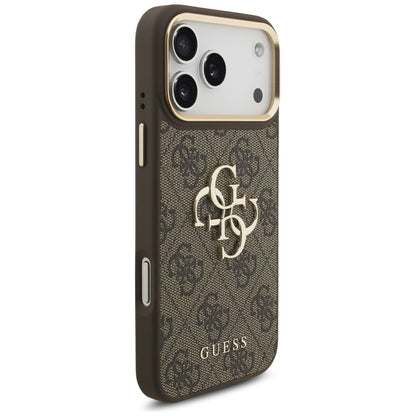 Puzdro pre Apple iPhone 17 Pro Max, Guess, Big 4G Classic Logo with Big Strap, Hnedé