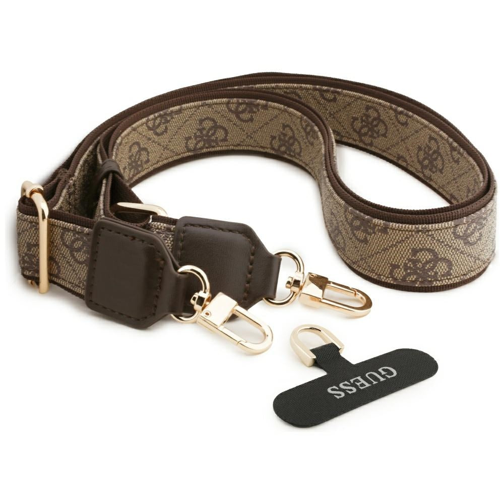 Puzdro pre Apple iPhone 17 Pro Max, Guess, Big 4G Classic Logo with Big Strap, Hnedé
