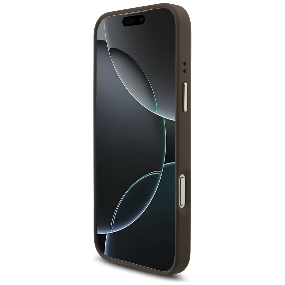 Puzdro pre Apple iPhone 17 Pro Max, Guess, Big 4G Classic Logo with Big Strap, Hnedé