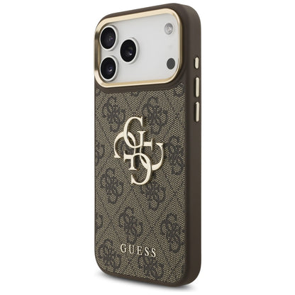 Puzdro pre Apple iPhone 17 Pro Max, Guess, Big 4G Classic Logo with Big Strap, Hnedé