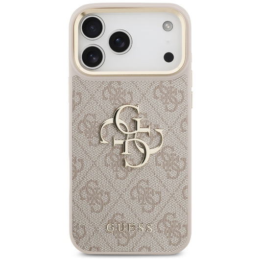 Puzdro pre Apple iPhone 17 Pro Max, Guess, Big 4G Classic Logo with Big Strap, Ružové