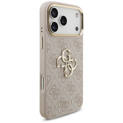 Puzdro pre Apple iPhone 17 Pro Max, Guess, Big 4G Classic Logo with Big Strap, Ružové