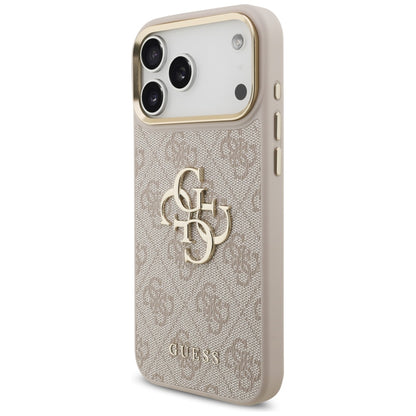 Puzdro pre Apple iPhone 17 Pro Max, Guess, Big 4G Classic Logo with Big Strap, Ružové