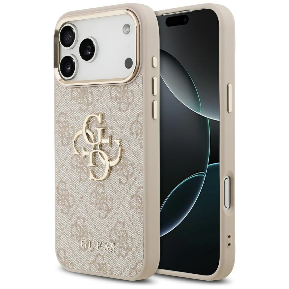 Puzdro pre Apple iPhone 17 Pro Max, Guess, Big 4G Logo Classic, Ružovo Zlaté
