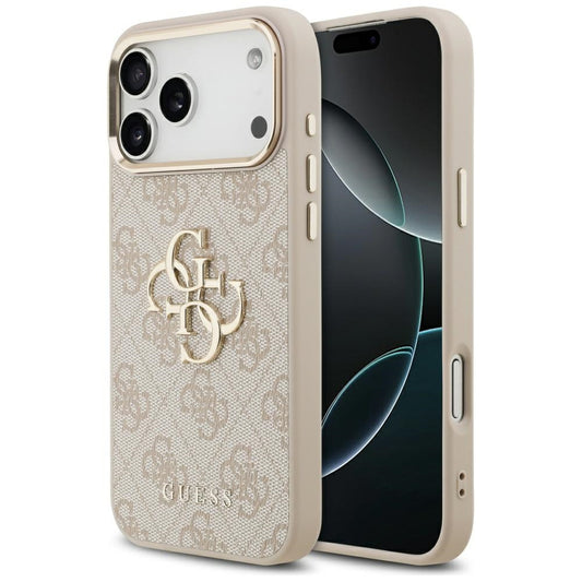 Puzdro pre Apple iPhone 17 Pro Max, Guess, Big 4G Logo Classic, Ružovo Zlaté