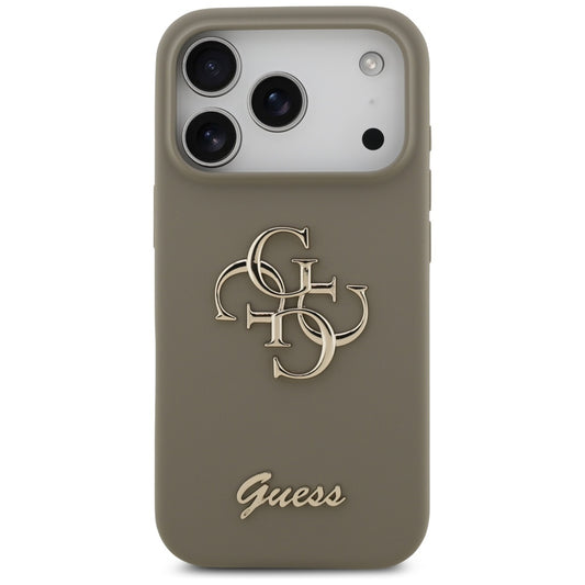 Puzdro pre Apple iPhone 17 Pro Max, Guess, Big 4G Script, Hnedé