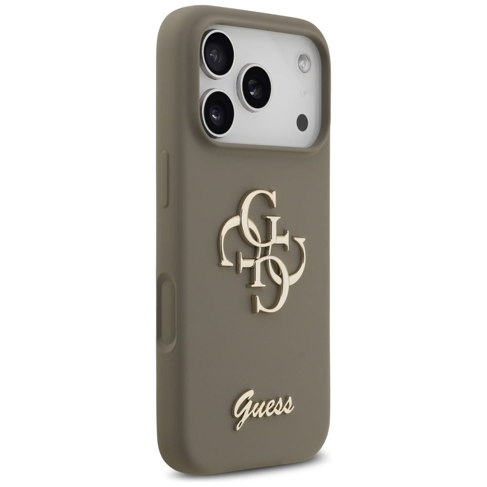 Puzdro pre Apple iPhone 17 Pro Max, Guess, Big 4G Script, Hnedé