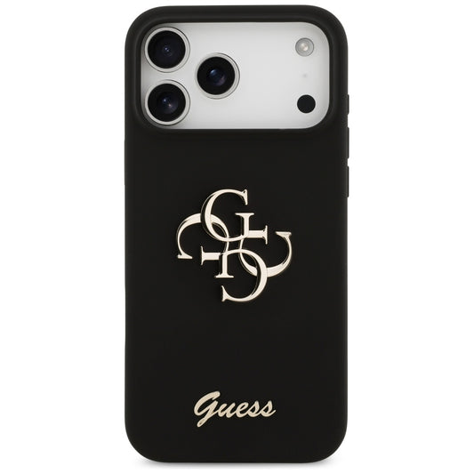 Puzdro pre Apple iPhone 17 Pro Max, Guess, Big 4G Script, Čierne
