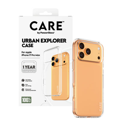 Puzdro pre Apple iPhone 17 Pro Max, PanzerGlass, Care Urban Explorer, Priehľadné