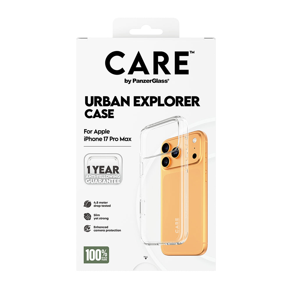 Puzdro pre Apple iPhone 17 Pro Max, PanzerGlass, Care Urban Explorer, Priehľadné