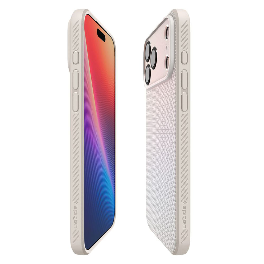 Puzdro pre Apple iPhone 17 Pro Max, Spigen, Liquid Air, Béžová