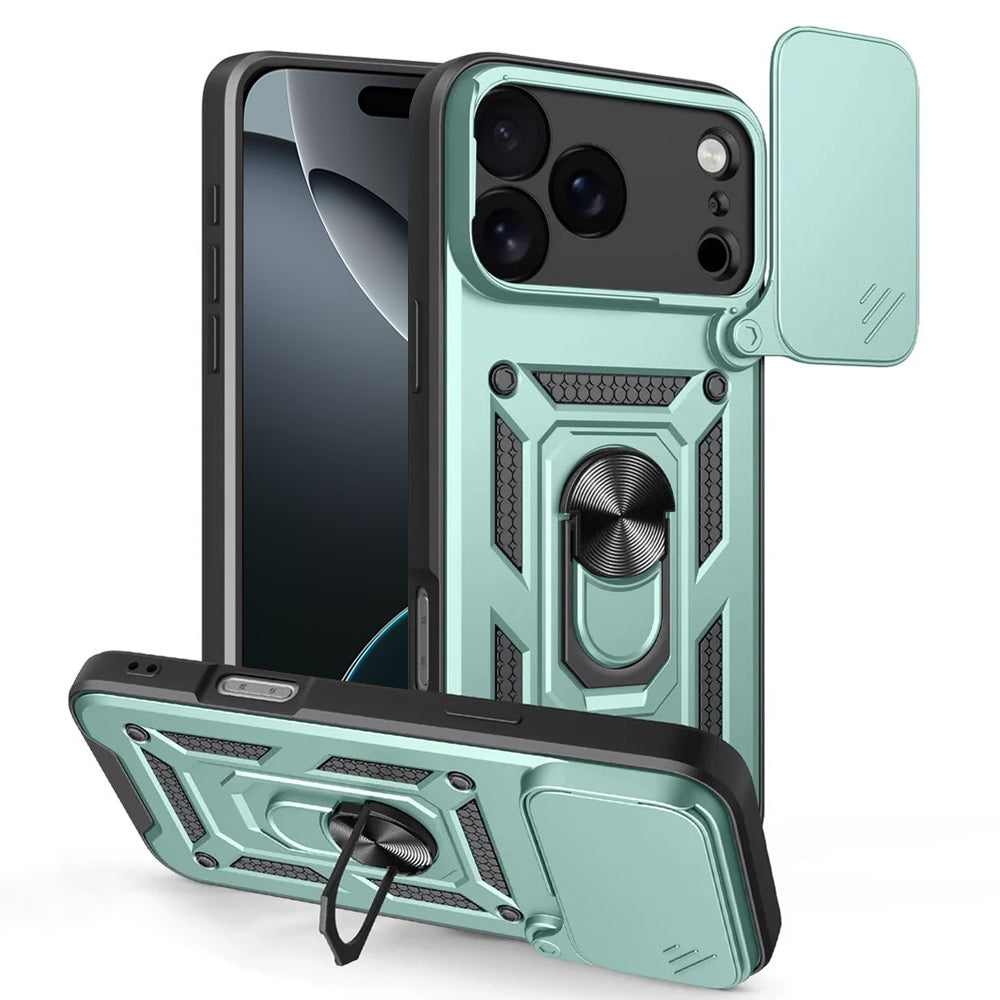 Puzdro pre Apple iPhone 17 Pro Max, Techsuit, CamShield, Zelené