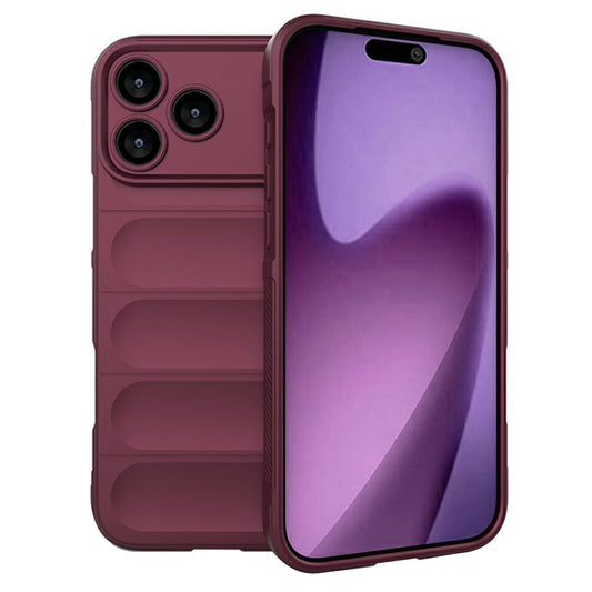 Puzdro pre Apple iPhone 17 Pro Max, Techsuit, Magic Shield, Višňová