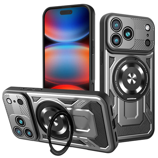 Puzdro pre Apple iPhone 17 Pro Max, Techsuit, RuggedCam, Sivé
