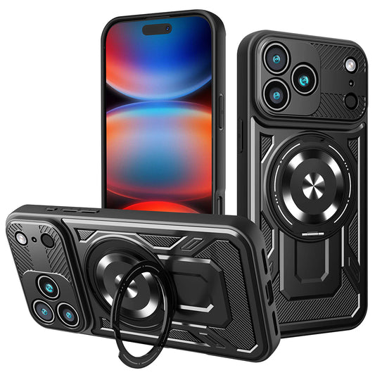 Puzdro pre Apple iPhone 17 Pro Max, Techsuit, RuggedCam, Čierne