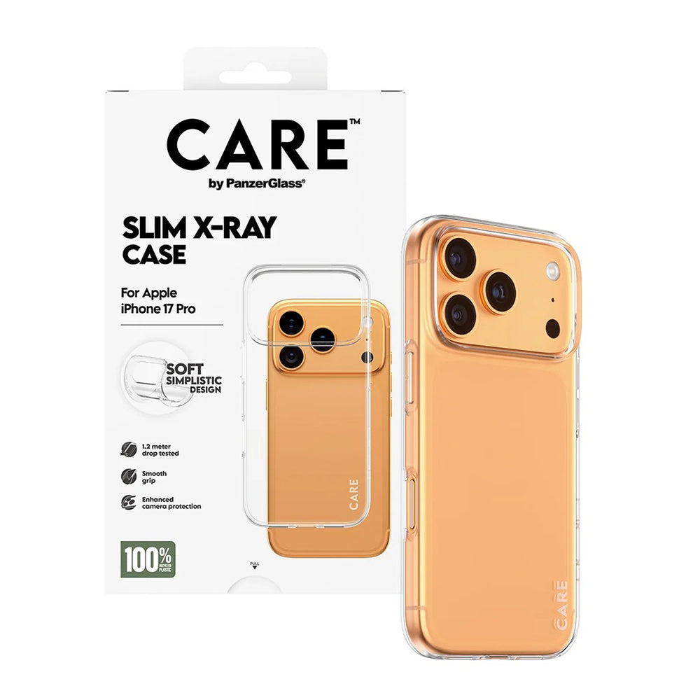 Puzdro pre Apple iPhone 17 Pro, PanzerGlass, Care Fashionable X-ray, Transparentné