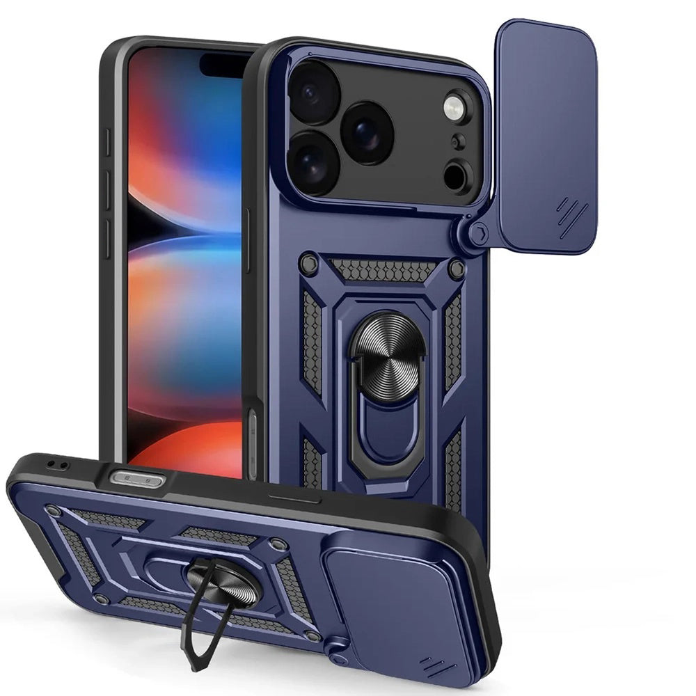 Puzdro pre Apple iPhone 17 Pro, Techsuit, CamShield, Modrá