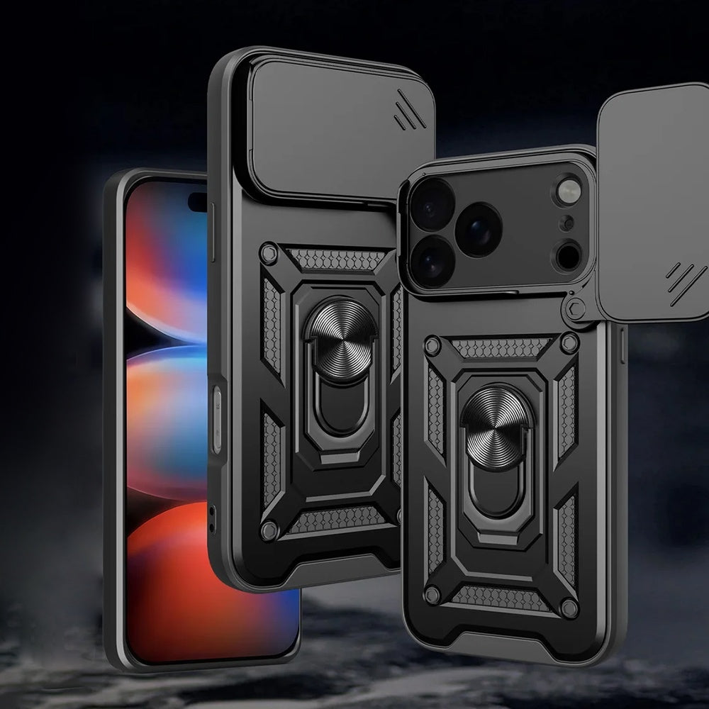 Puzdro pre Apple iPhone 17 Pro, Techsuit, CamShield, Čierne