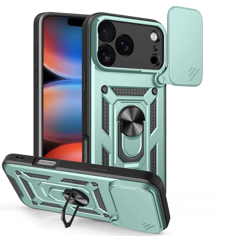 Puzdro pre Apple iPhone 17 Pro, Techsuit, CamShield, Zelené