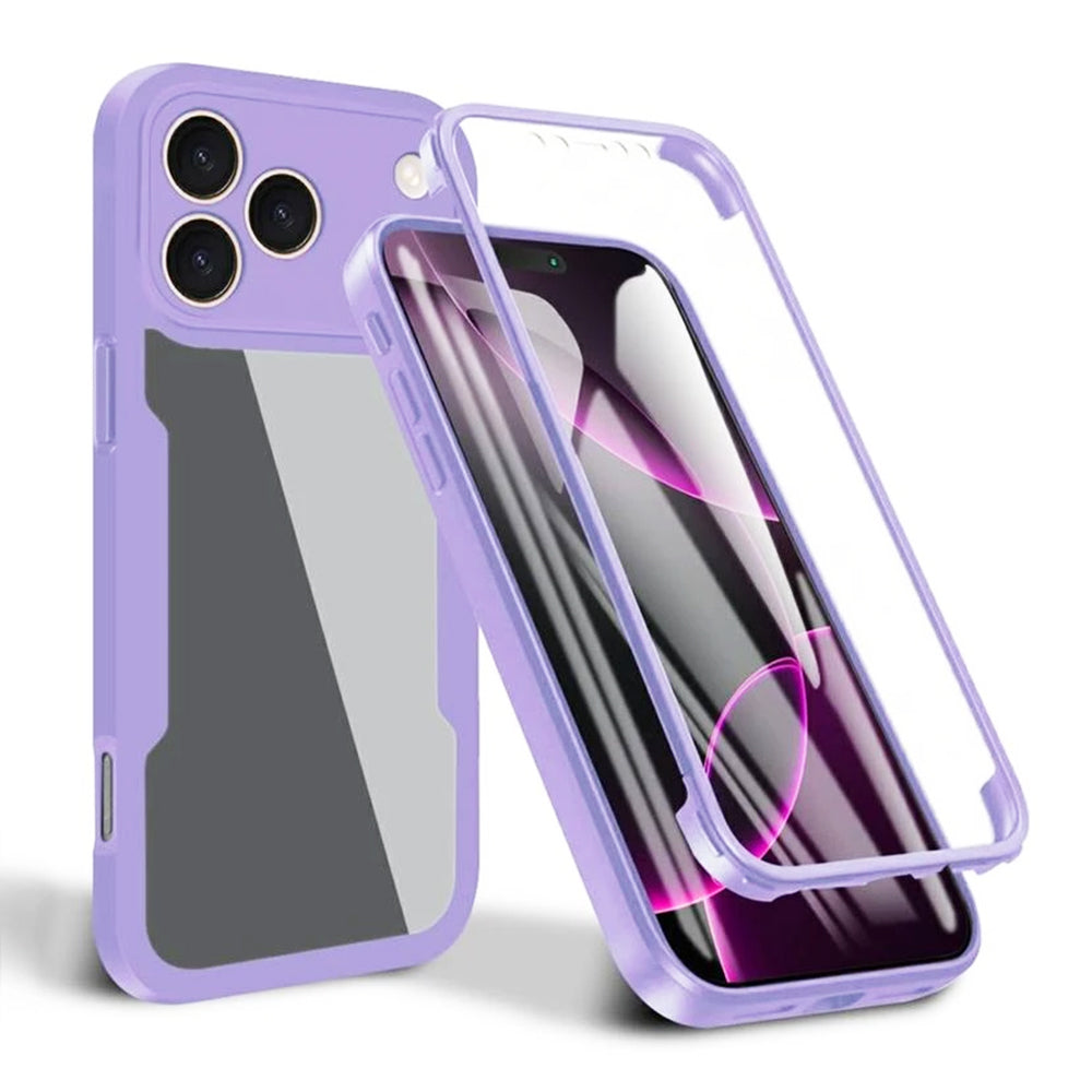 Puzdro pre Apple iPhone 17 Pro, Techsuit, ColorVerse 360, Fialové