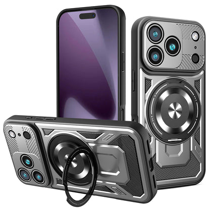 Puzdro pre Apple iPhone 17 Pro, Techsuit, RuggedCam, Sivá