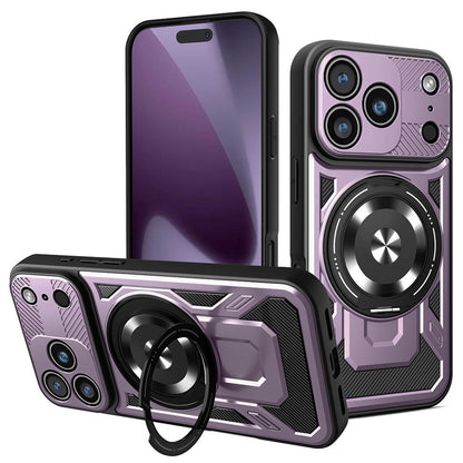 Puzdro pre Apple iPhone 17 Pro, Techsuit, RuggedCam, Fialové
