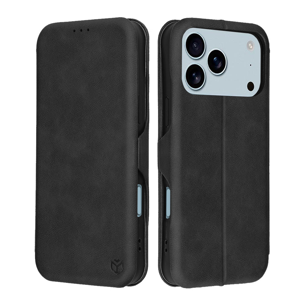 Puzdro pre Apple iPhone 17 Pro, Techsuit, Safe Wallet Plus, Čierne