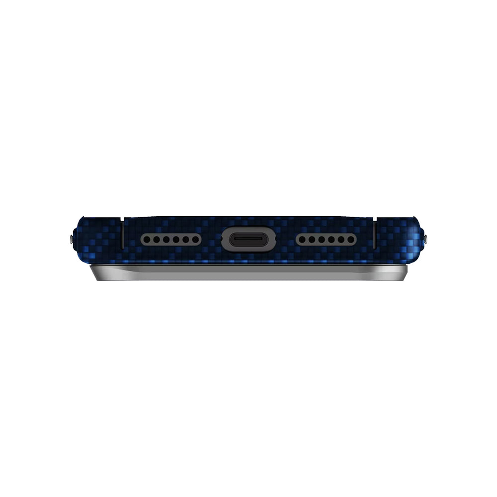 Puzdro MagSafe pre Apple iPhone 17 Pro, UNIQ, Keva MagClick, Denim