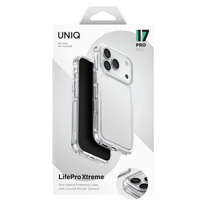 Puzdro pre Apple iPhone 17 Pro, UNIQ, LifePro Xtreme, Priehľadné