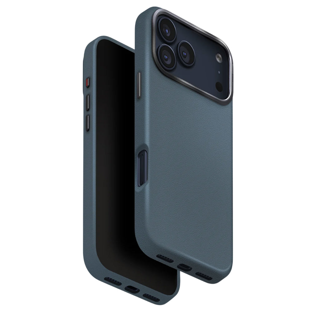 Puzdro pre Apple iPhone 17 Pro, UNIQ, Lyden Leatherette, Modrá