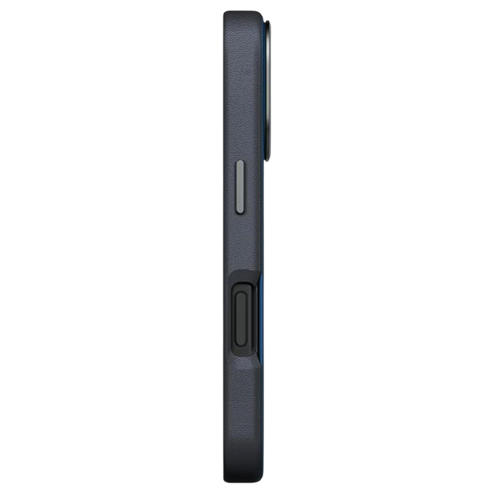 Puzdro pre Apple iPhone 17 Pro, UNIQ, Lyden Leatherette, Modročierna