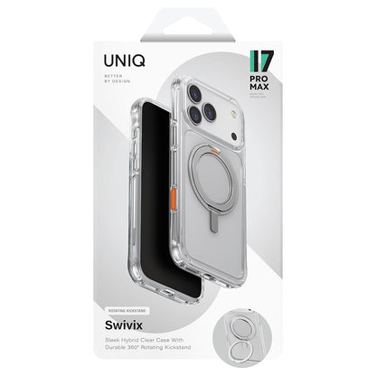 Puzdro pre Apple iPhone 17 Pro, UNIQ, Swivix, Strieborné