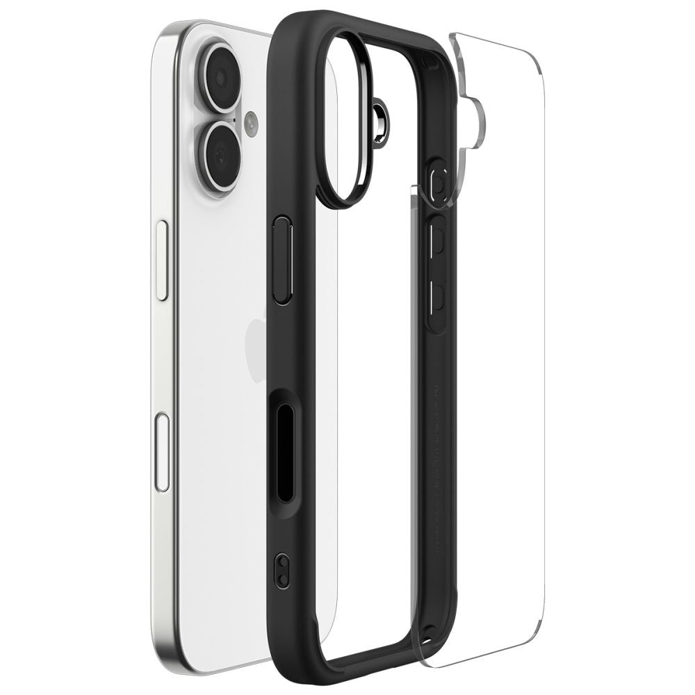 Puzdro pre Apple iPhone 17, Spigen, Ultra Hybrid, Matné Čierne