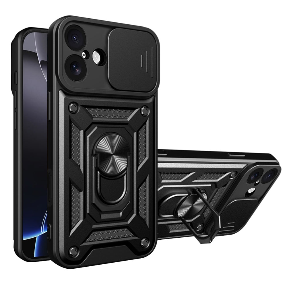 Puzdro pre Apple iPhone 17, Techsuit, CamShield, Čierne