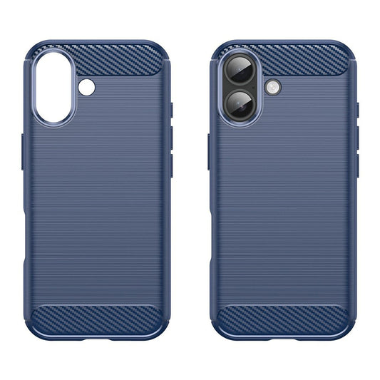Puzdro pre Apple iPhone 17, Techsuit, Carbon, Modrá