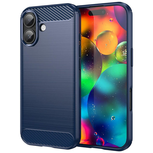 Puzdro pre Apple iPhone 17, Techsuit, Carbon, Modrá