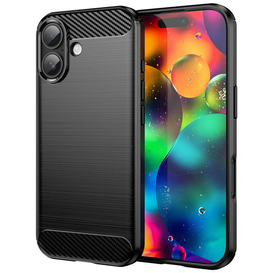 Puzdro pre Apple iPhone 17, Techsuit, Carbon, Čierne