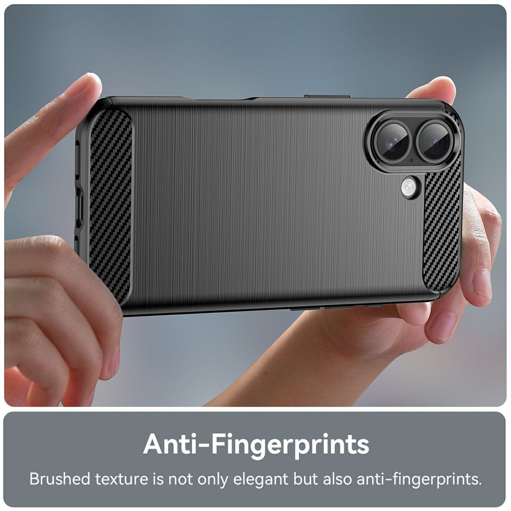 Puzdro pre Apple iPhone 17, Techsuit, Carbon, Čierne