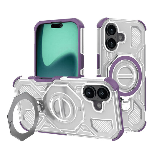 Puzdro pre Apple iPhone 17, Techsuit, Carbon Shield Pro, Fialové