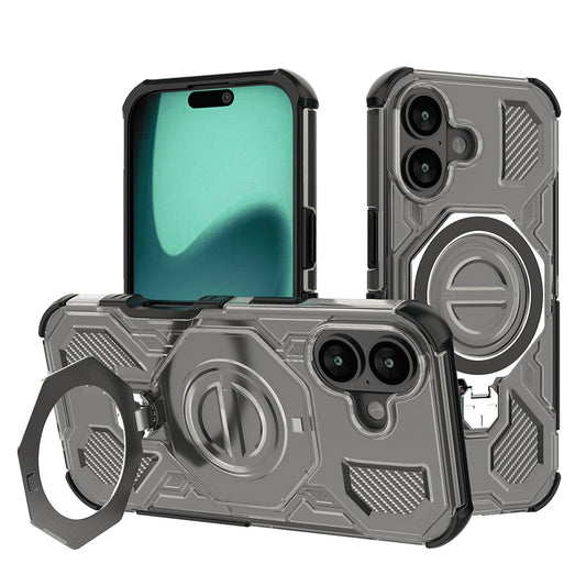 Puzdro pre Apple iPhone 17, Techsuit, Carbon Shield Pro, Svetlo čierne
